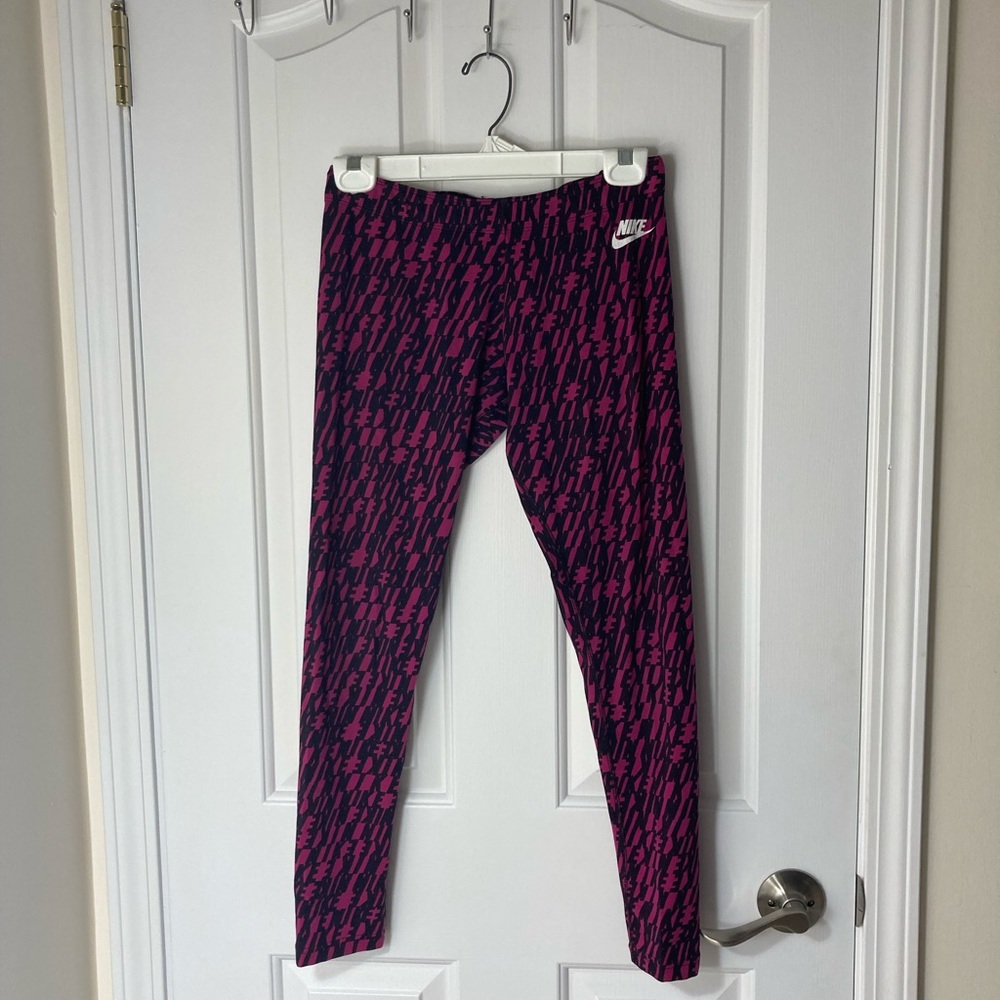 Nike Logo Print Activewear Leggings